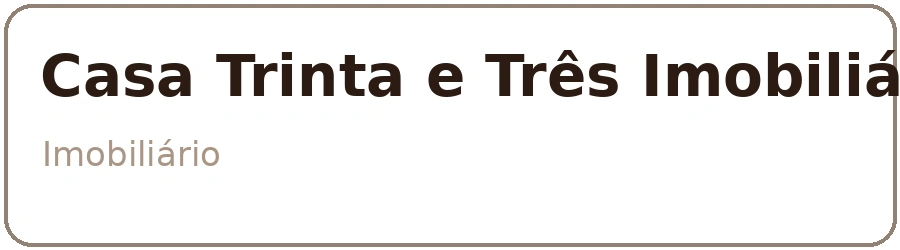 Logo Casa Trinta e Três Imobiliária