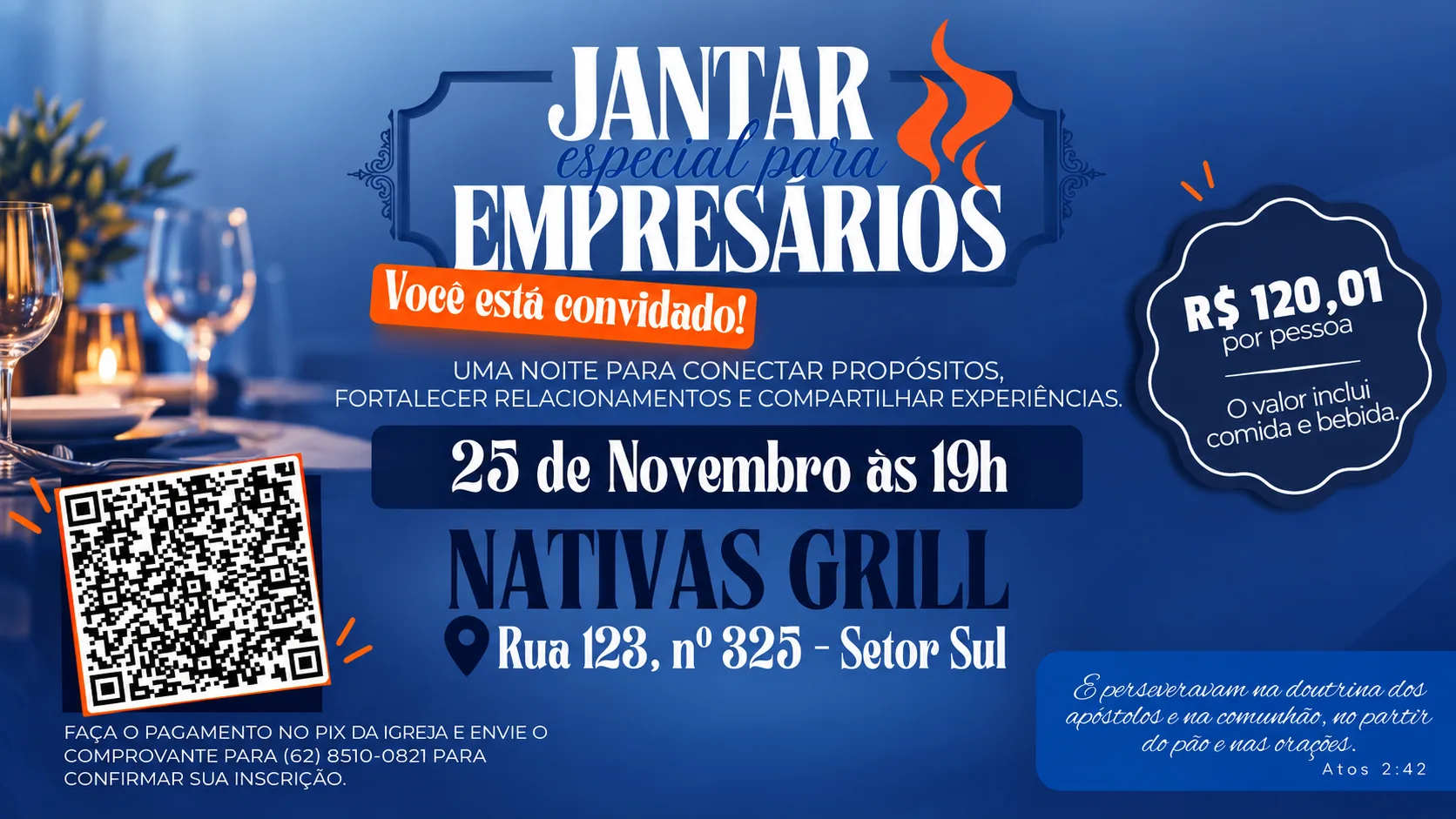 Banner do evento Jantar Especial para Empresários